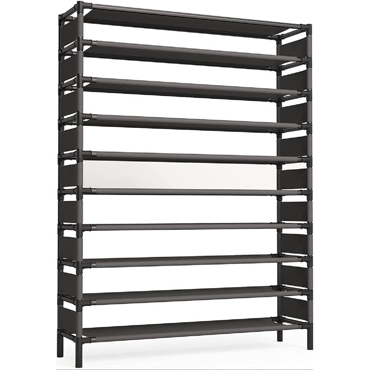 Rebrilliant 10 Tiers Shoe Rack, Large Shoe Organizer, Big Shoe Shelf